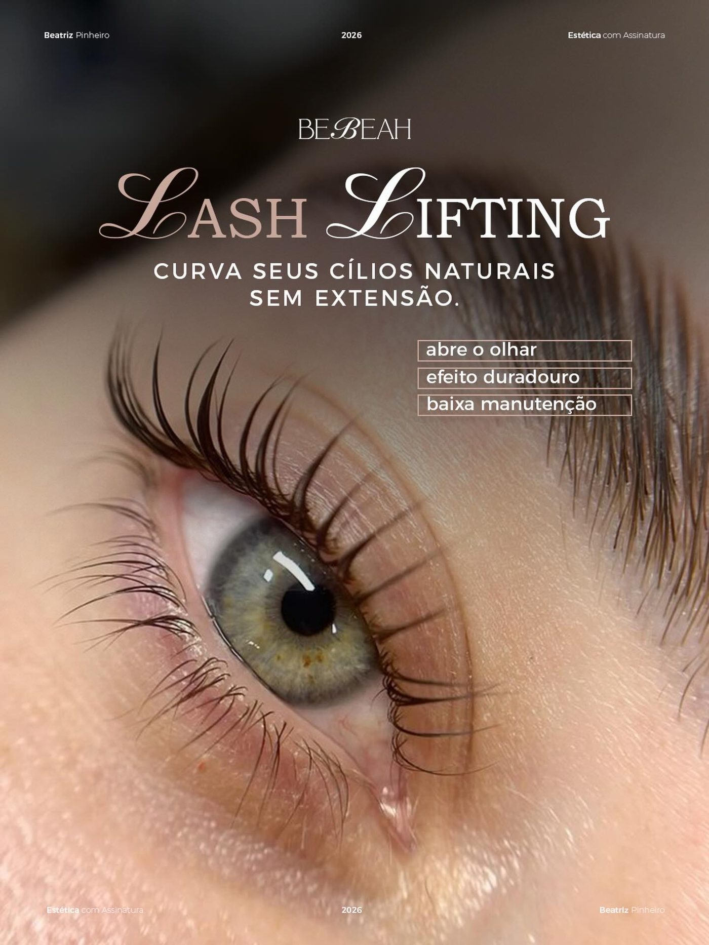 Lash lifting: curvatura dos cílios naturais